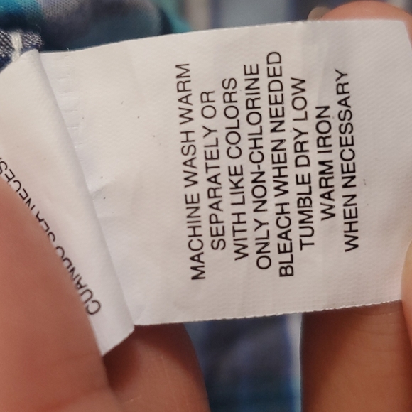 Children's Place Plaid Button Down Shirt  Blue Size 12-18 Months - Picture 9 of 9